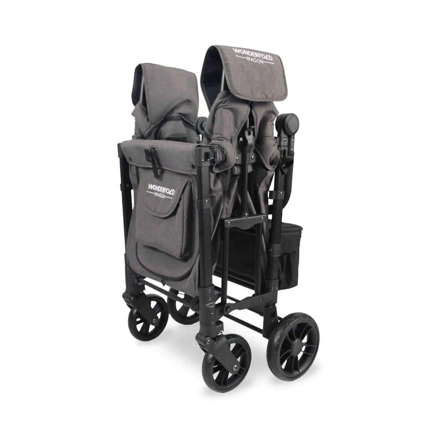 Wonderfold W2 Elite Double Stroller Wagon - Charcoal Grey