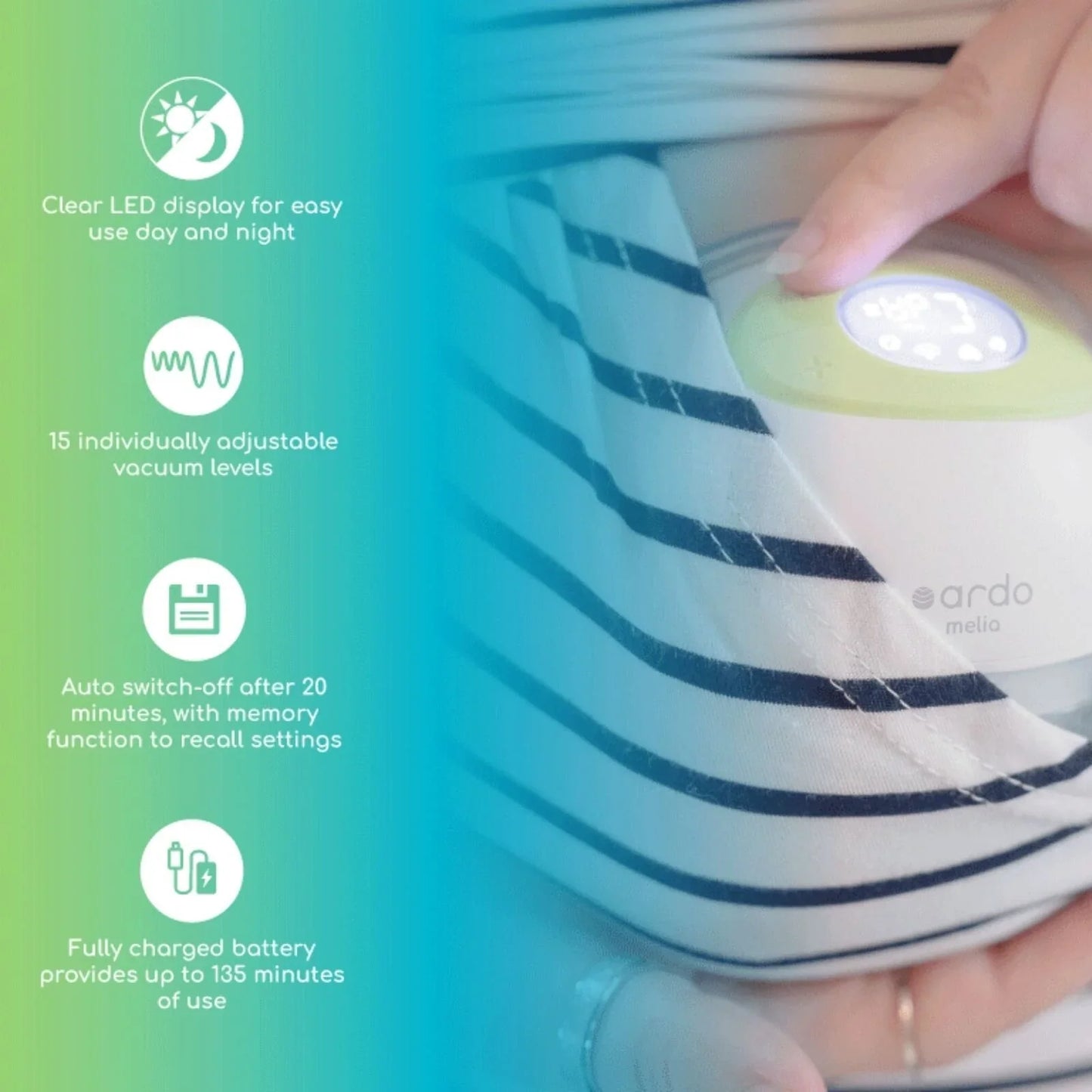 Outlet - Ardo Melia Wearable Double Electric Breast Pump