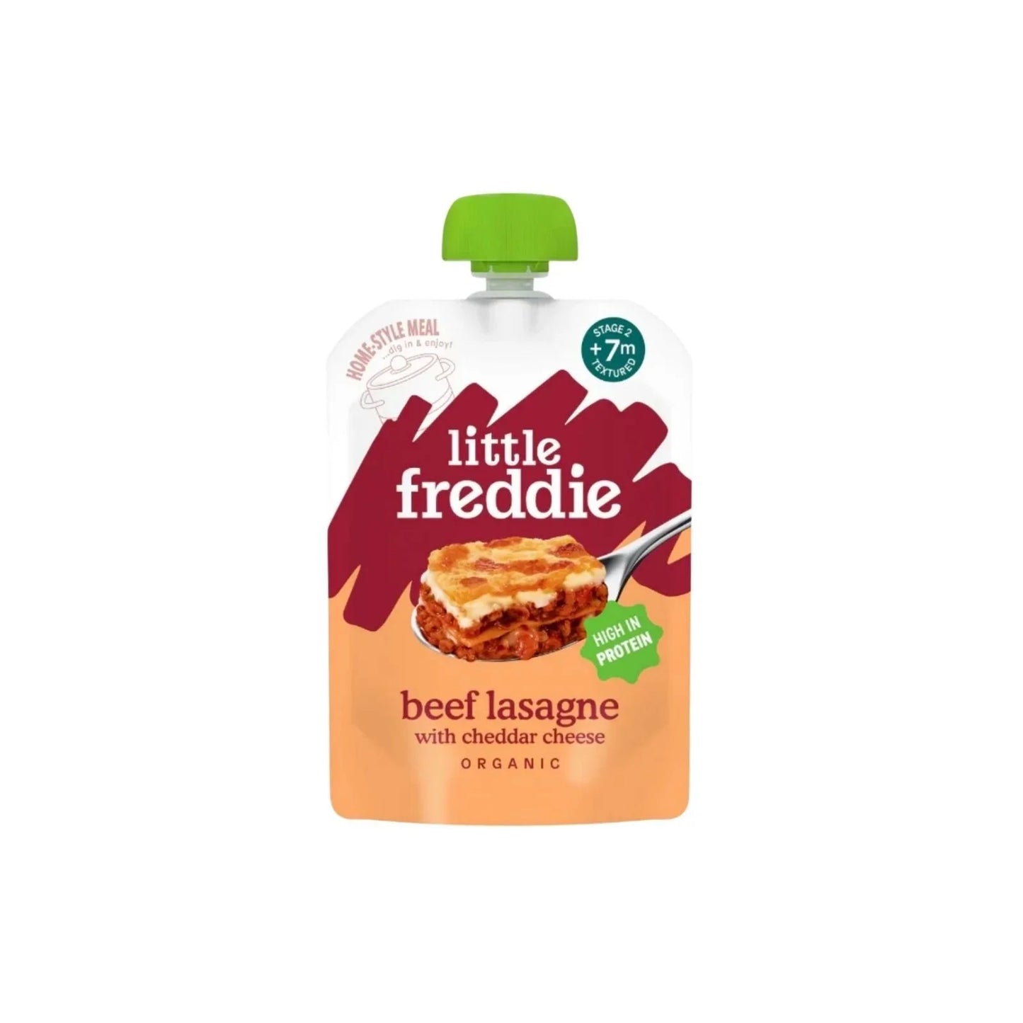 Little Freddie Organic Beef Lasagne with Cheese Baby Food Pouch 7+ months 130g