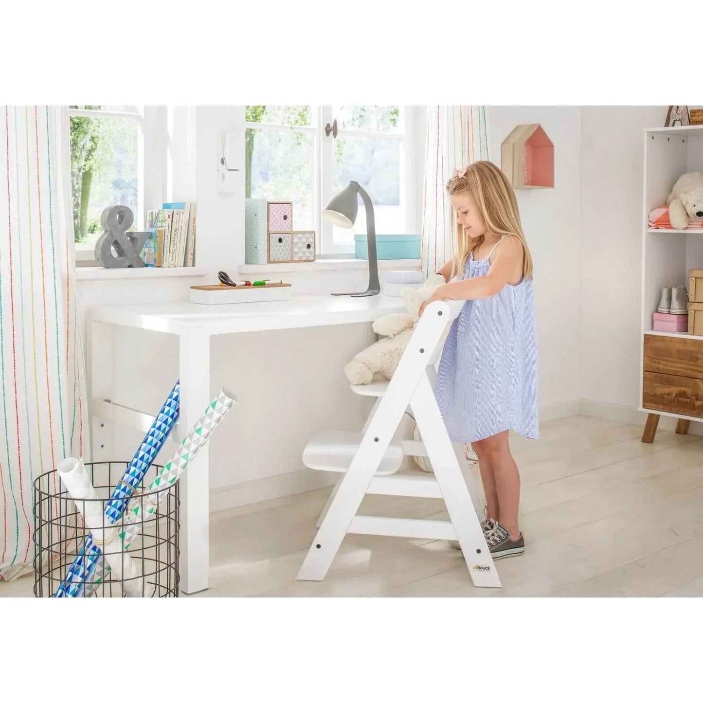 Hauck Alpha+ Wooden Highchair - White