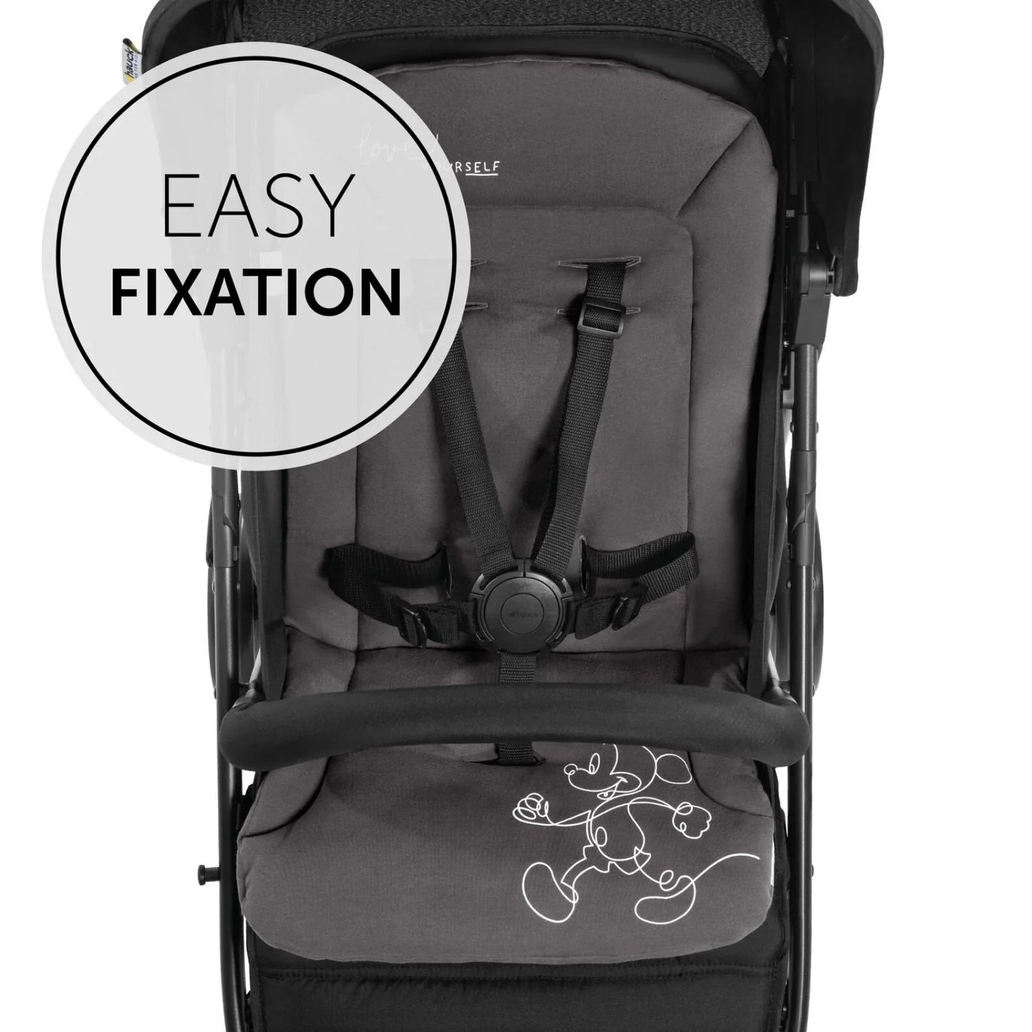 Hauck Disney Pushchair Seat Liner - Mickey Mouse Black