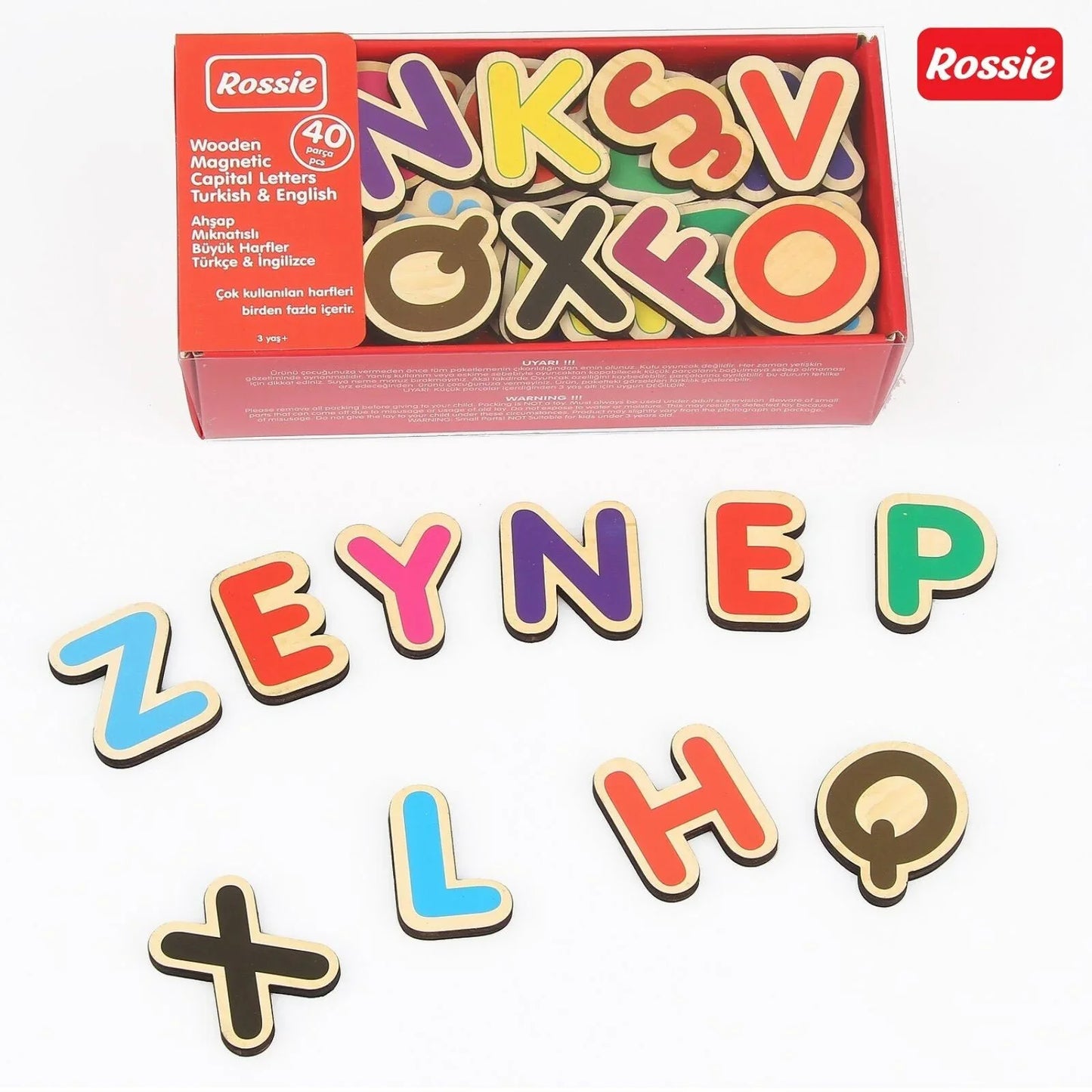 Rossie Magnetic Wooden Capital Letters