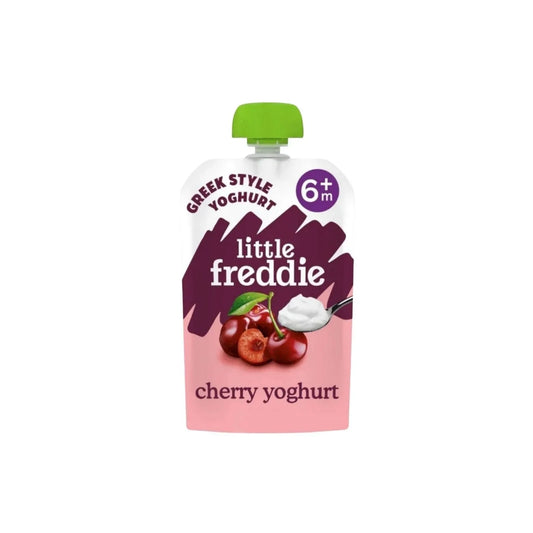 Little Freddie Organic Cherry Greek Style Yoghurt Baby Food Pouch 6+ months 100g