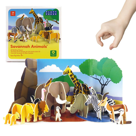 Playpress Toys Savannah Animals Playset