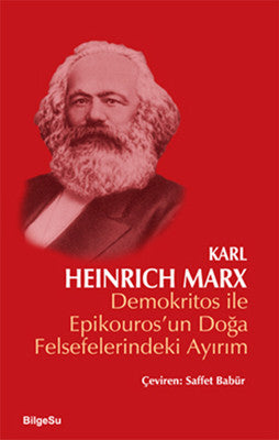 Demokritos ile Epikouros'un Doğa Felsefelerindeki Ayırım – Karl Marx – BilgeSu Yayıncılık – kitap kapağı