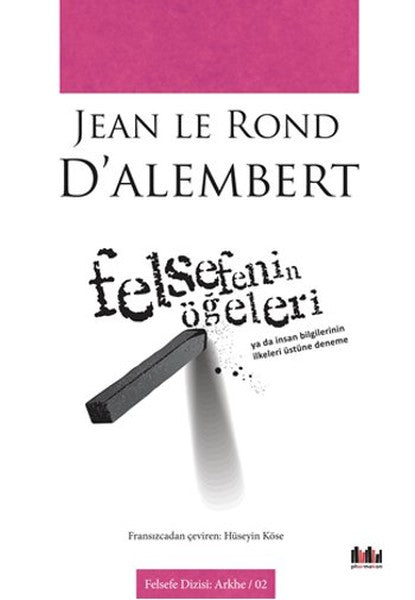 Felsefenin Öğeleri – Jean le Rond D’alembert – Pharmakon Kitap – kitap kapağı