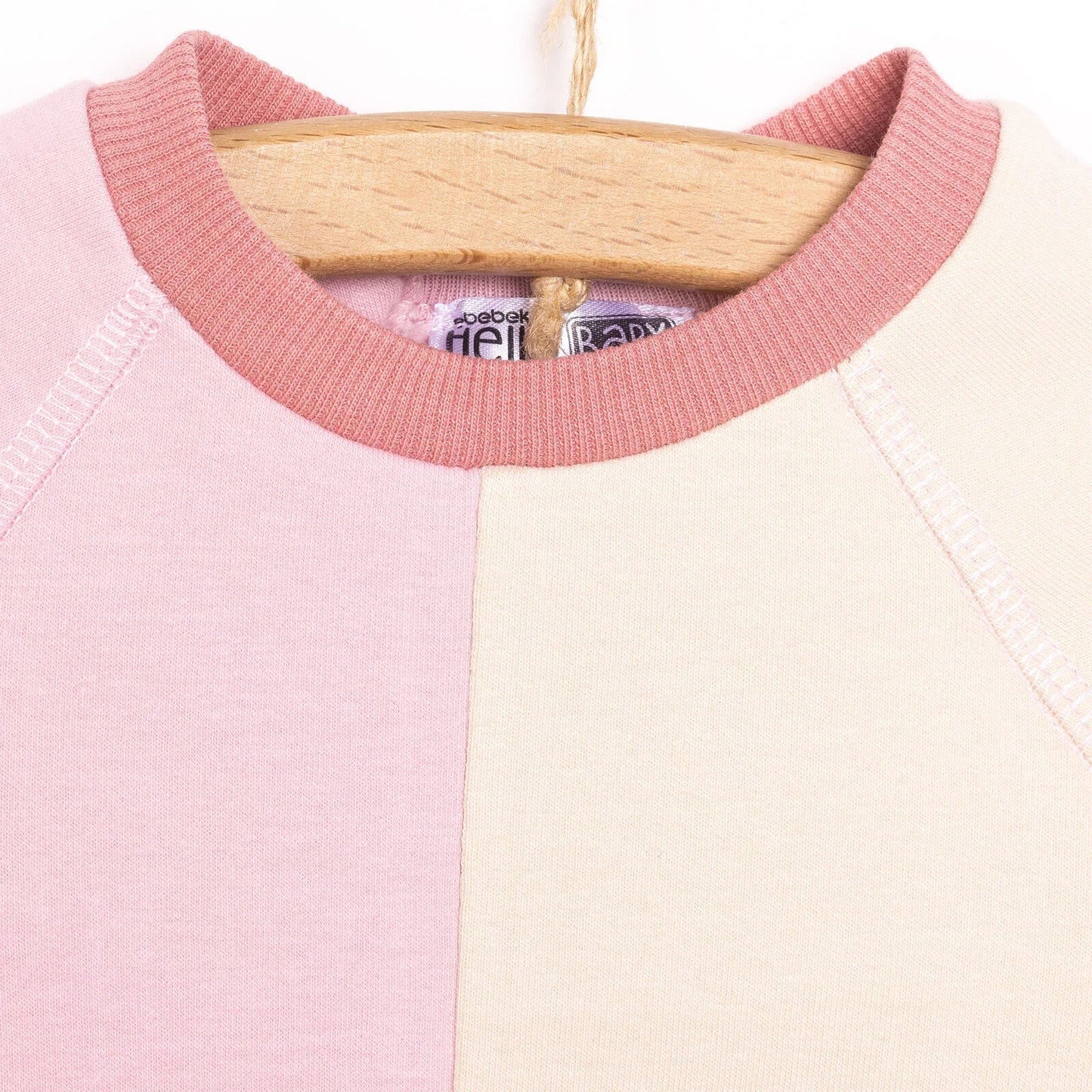 HelloBaby Newborn Colour Block Sweatshirt - Pink