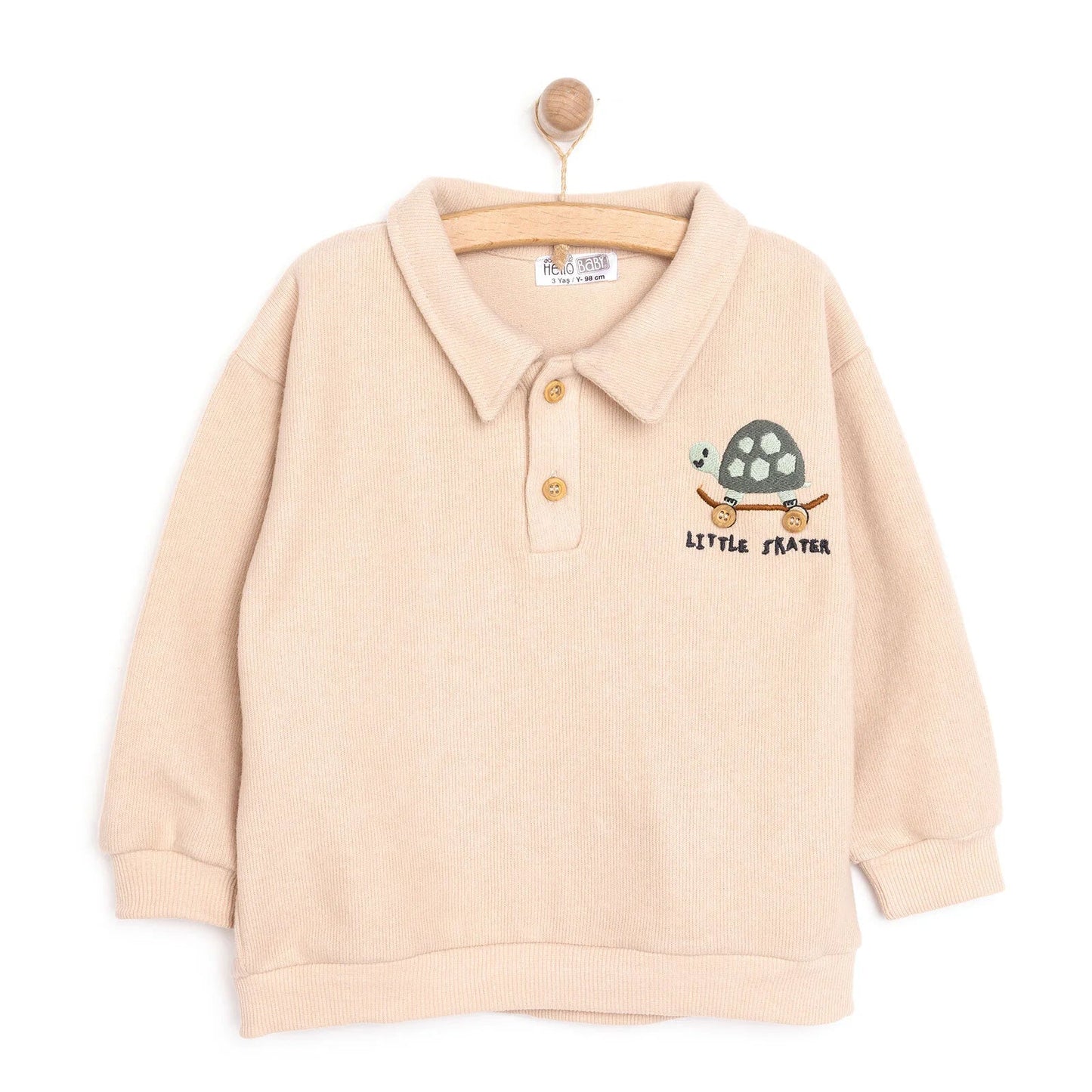 HelloBaby Little Dog Baby Boy Joggers - Beige