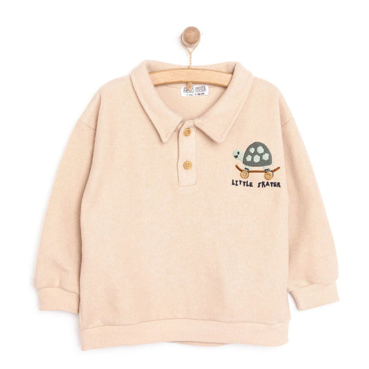 HelloBaby Little Dog Baby Boy Joggers - Beige