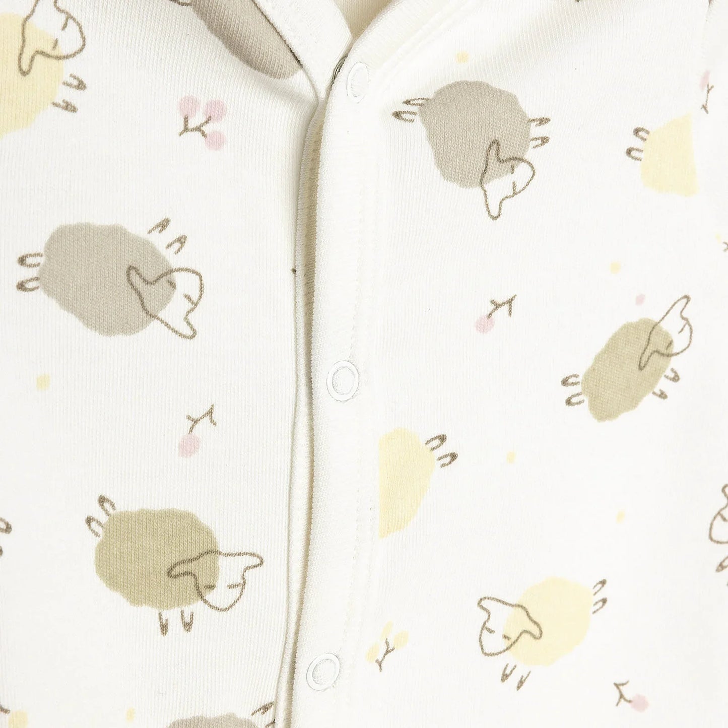 HelloBaby Footed Jumpsuit with Hat - Ecru