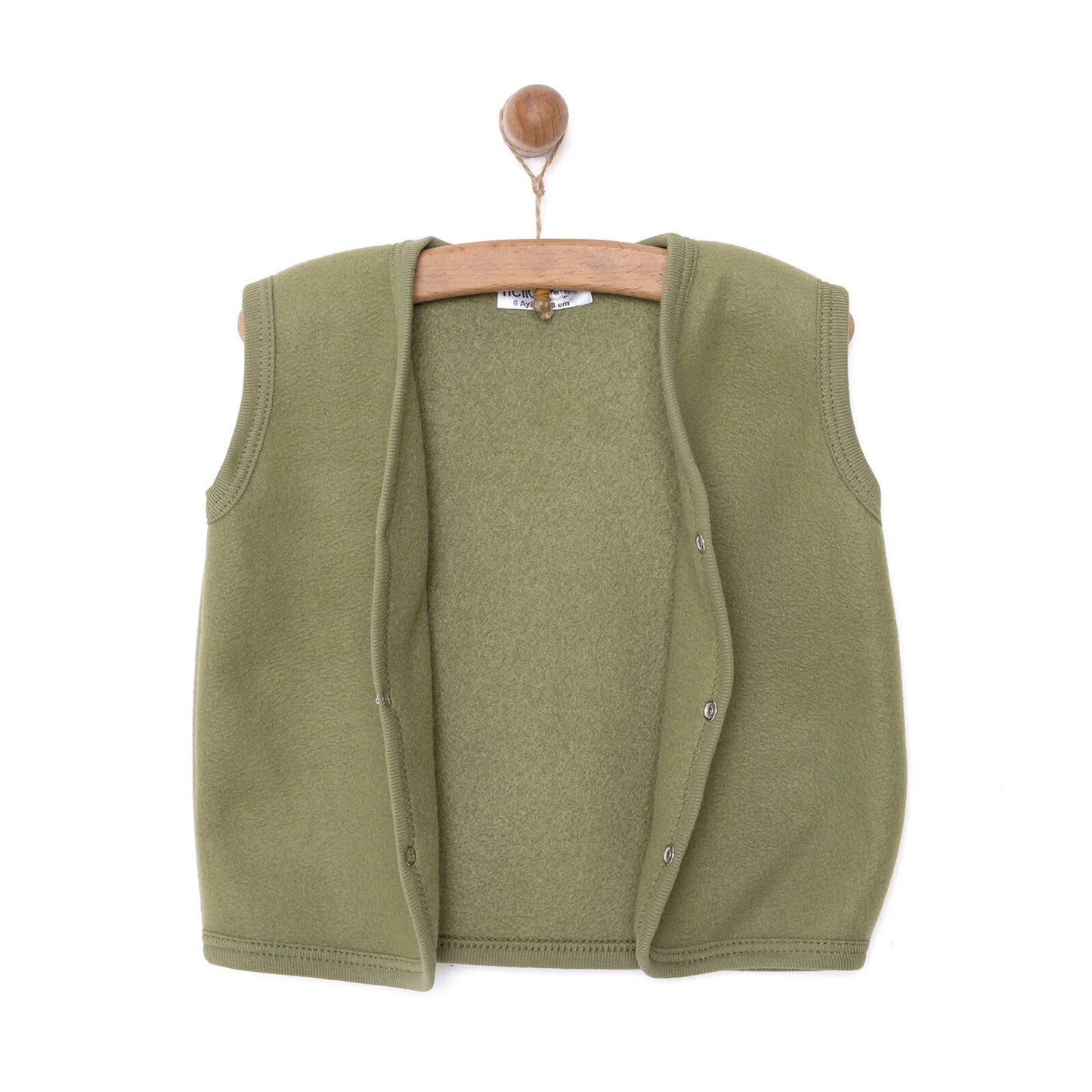 HelloBaby Basic Fleece Vest - Khaki