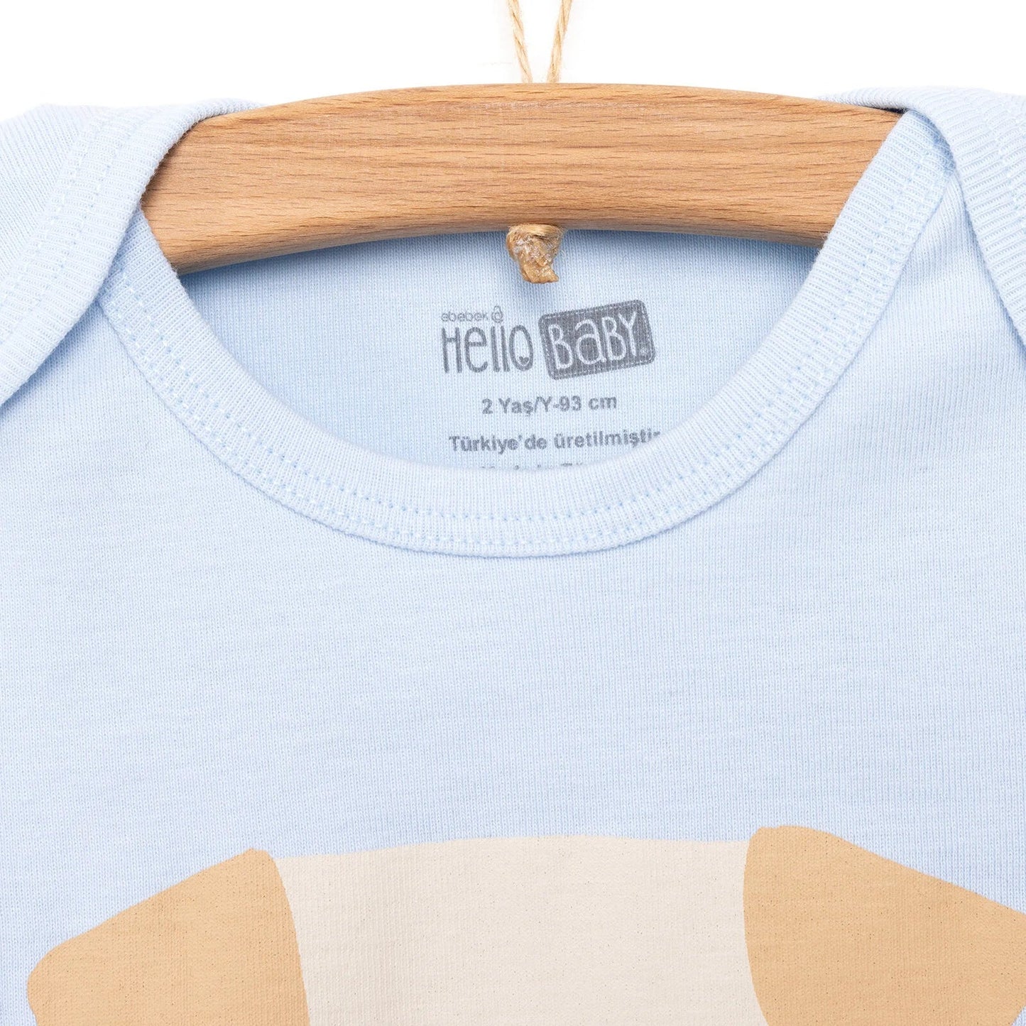 HelloBaby Short Sleeve Bodysuit - Blue