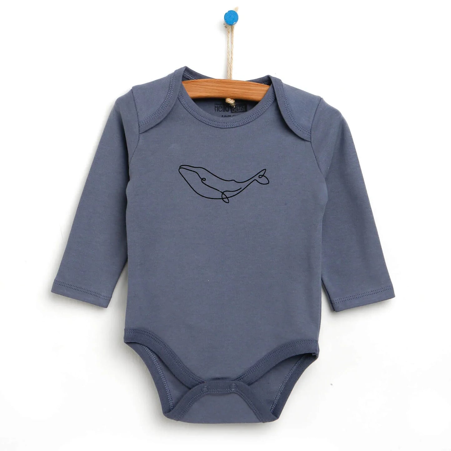 HelloBaby Long Sleeve Bodysuit - Purple