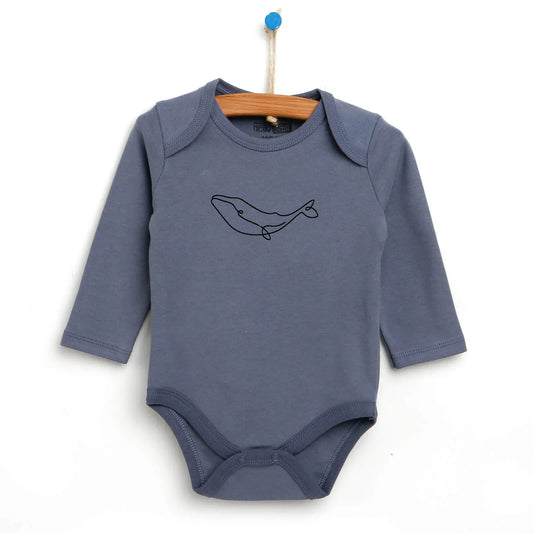 HelloBaby Long Sleeve Bodysuit - Purple