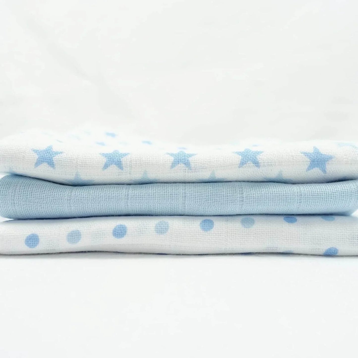 MuslinZ 6 Pack Muslin Squares 70x70cm - Blue