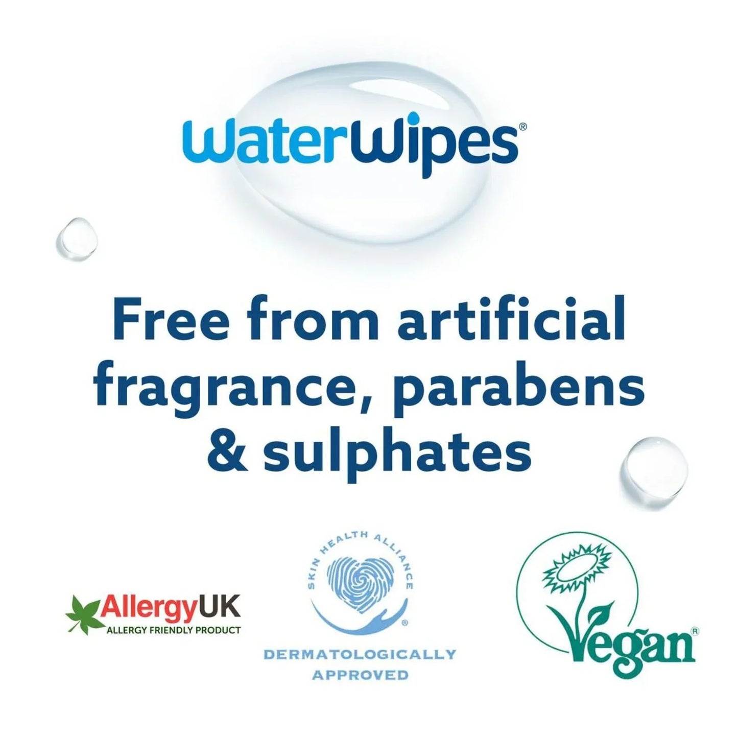 WaterWipes Sensitive Baby Wipes 6x60 pcs