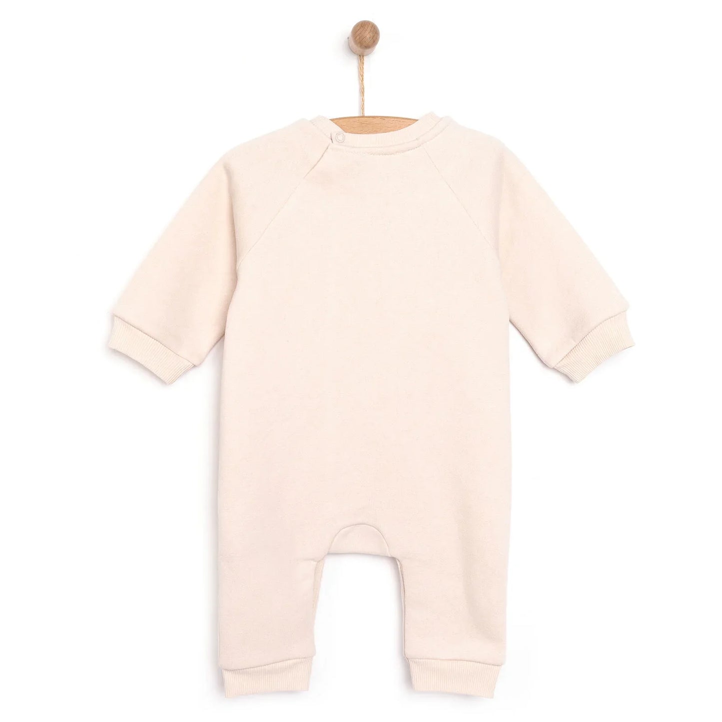 HelloBaby Newborn Boy Figure Jumpsuit - Beige