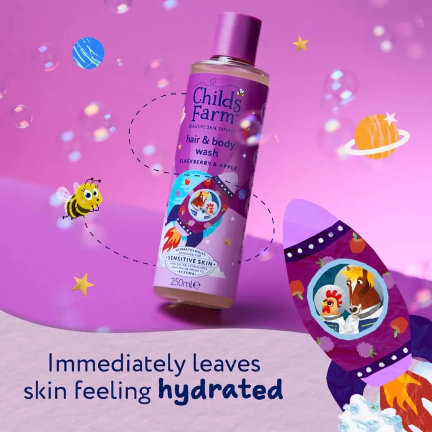 Childs Farm Hair & Body Wash 250ml - Blackberry & Apple