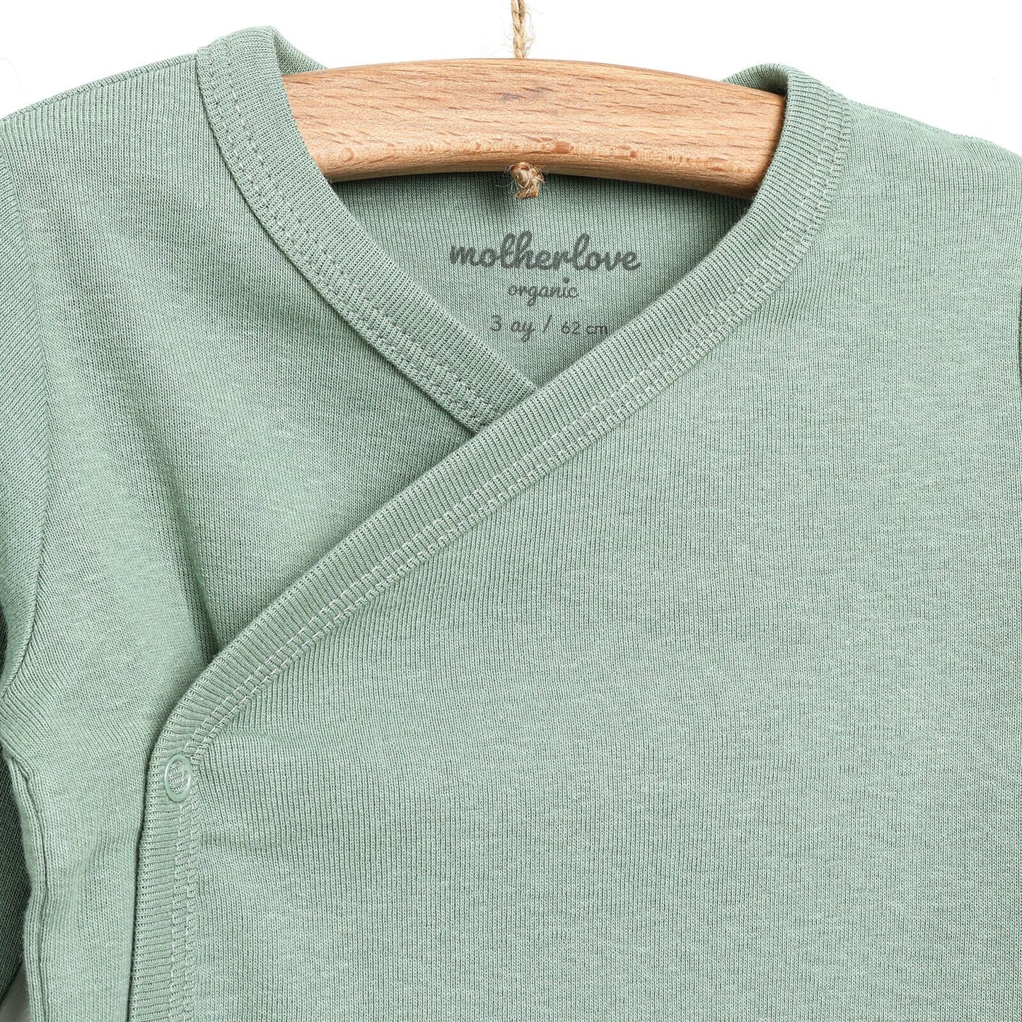 Motherlove Newborn Organic Sleeve Bodysuit - Dark Green
