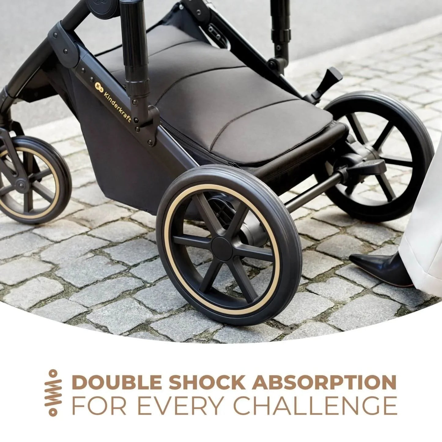 Kinderkraft 3-in-1 Mink Pro Prime 2 Travel System with Car Seat - Dark Green