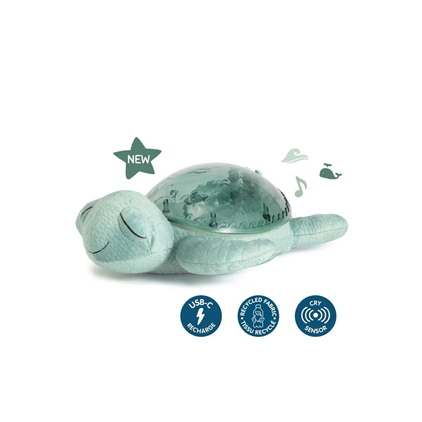 Cloud.b Tranquil Turtle White Noise & Night Light - Green