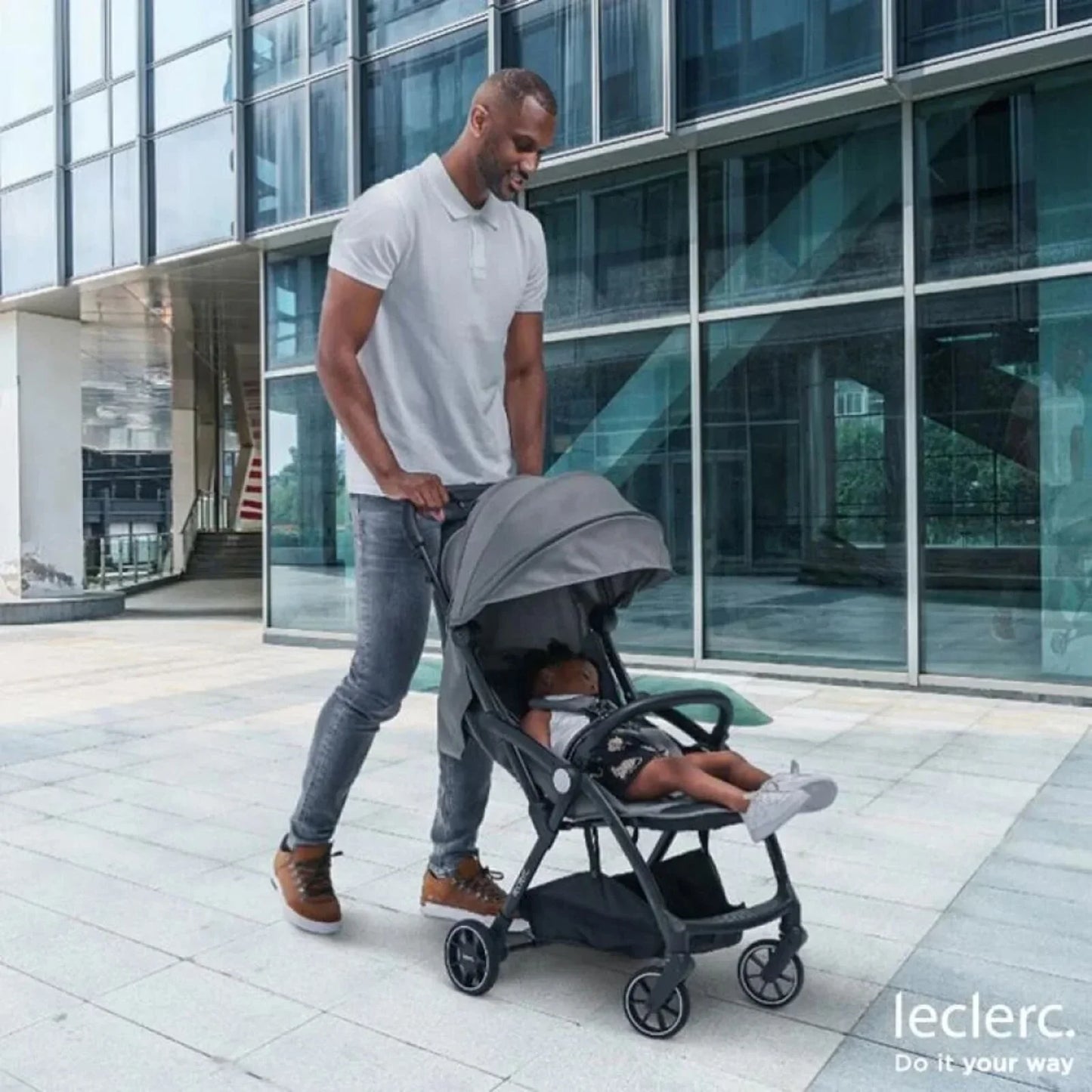 Leclerc Baby MF Plus Stroller - Grey