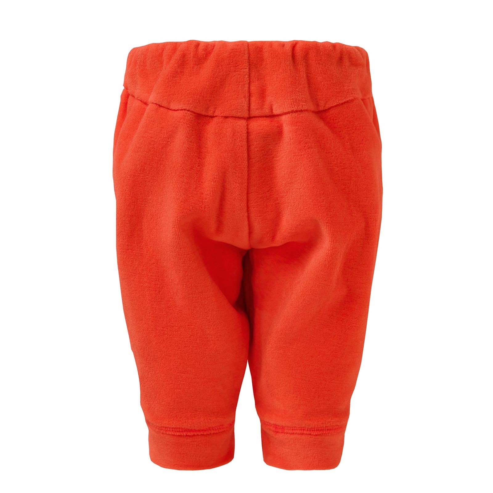 Orange Terry Lounge Baby Pants-1