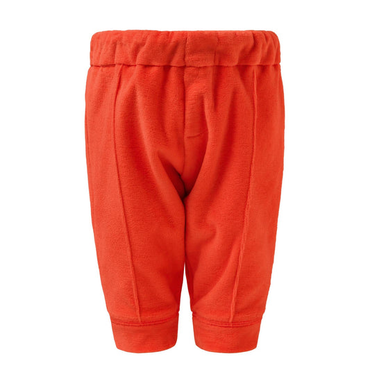 Orange Terry Lounge Baby Pants-0