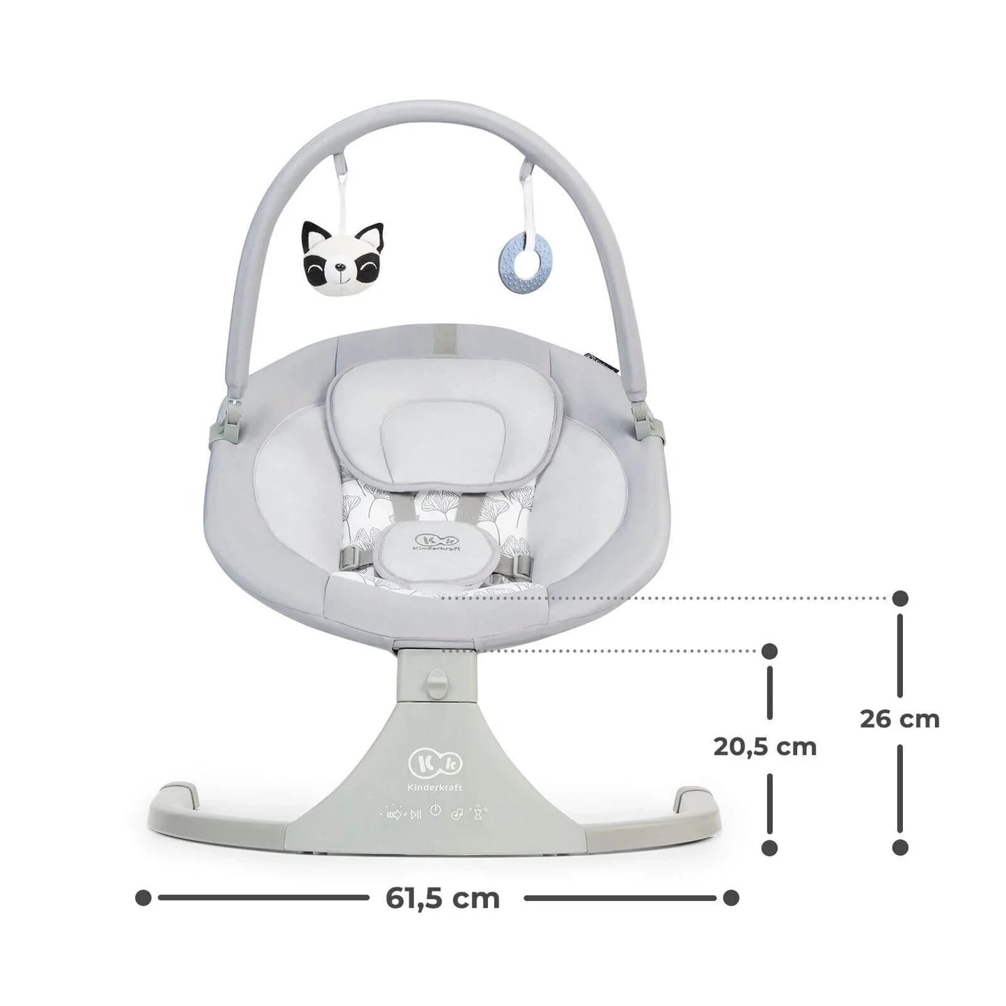 Kinderkraft Luli Swing & Bouncer - Grey