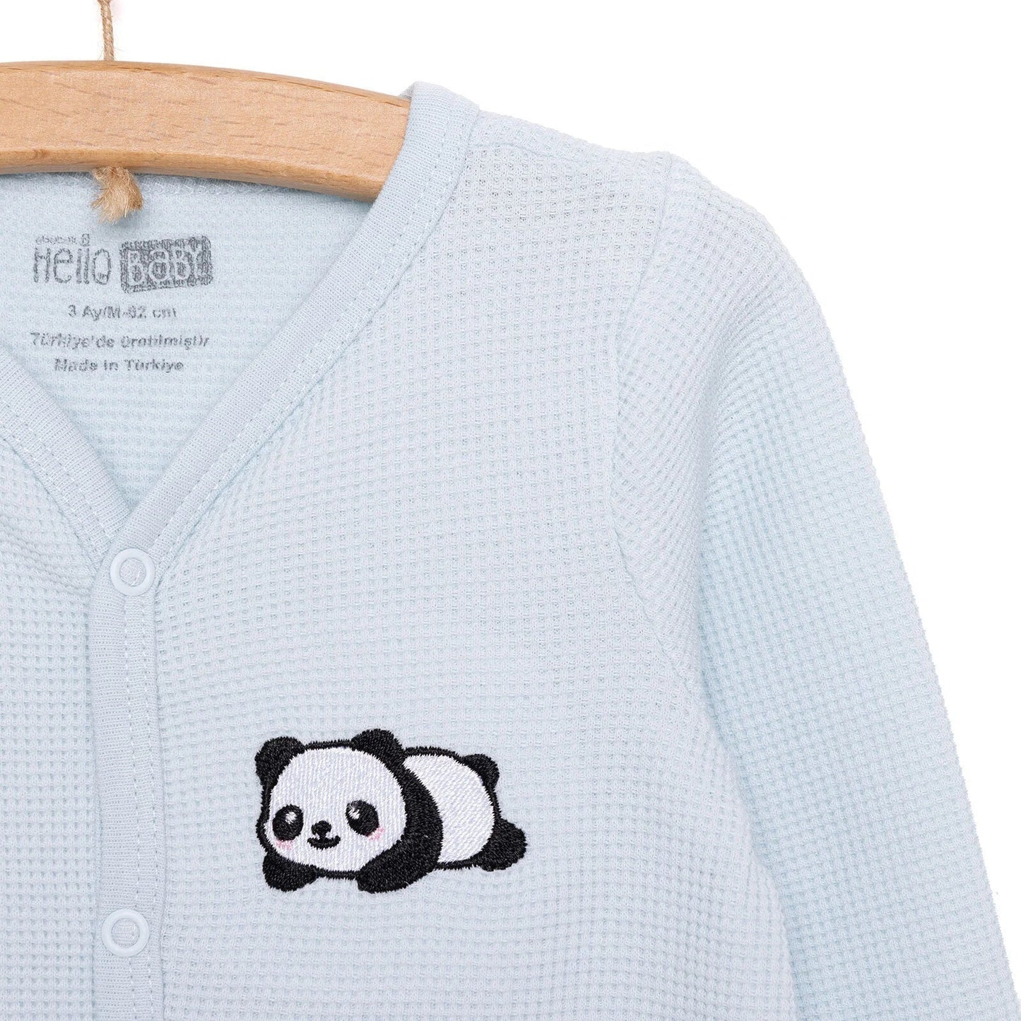 HelloBaby Newborn Boy Jumpsuit - Light Blue