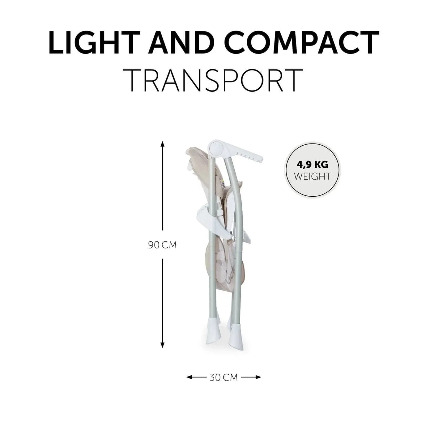 Hauck Sit N Fold Highchair - Beige