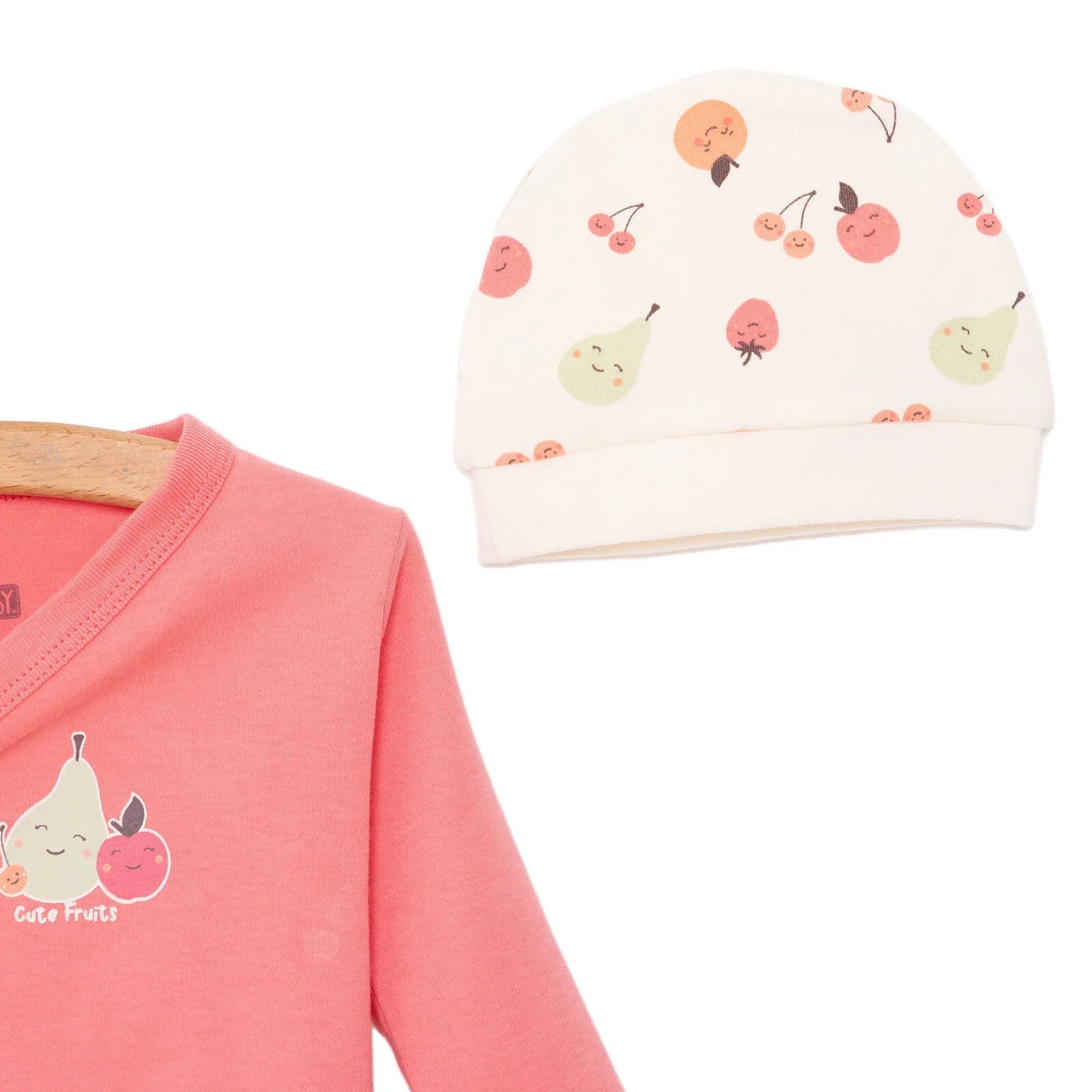 HelloBaby Newborn Baby Top-Hat-Footed Set - Ecru