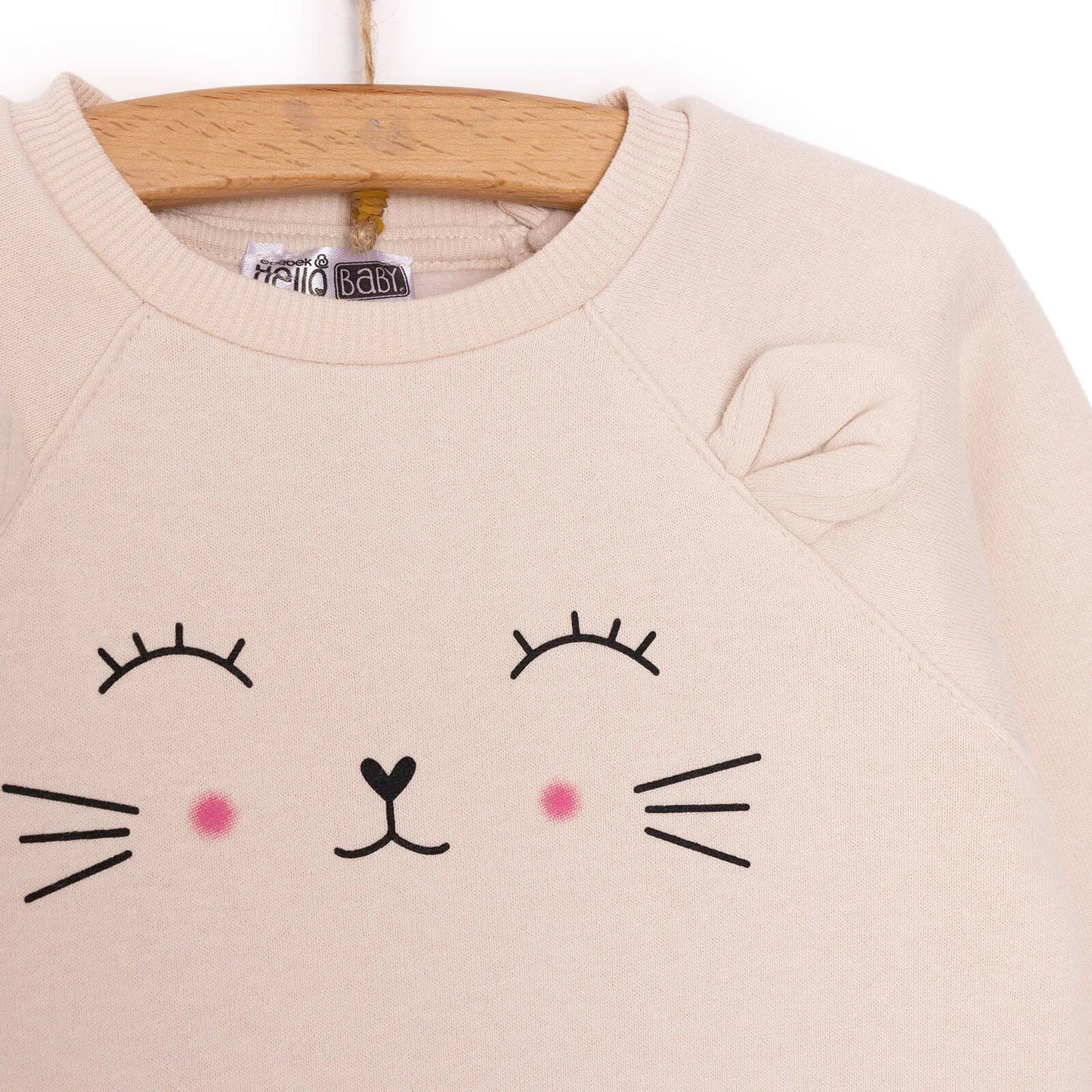 HelloBaby Newborn Girl Figure Jumpsuit - Beige