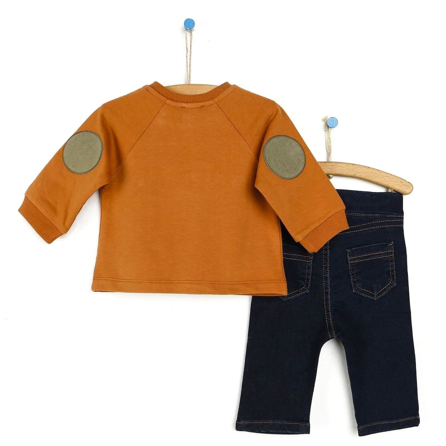 HelloBaby Sweatshirt-Pants - Brown