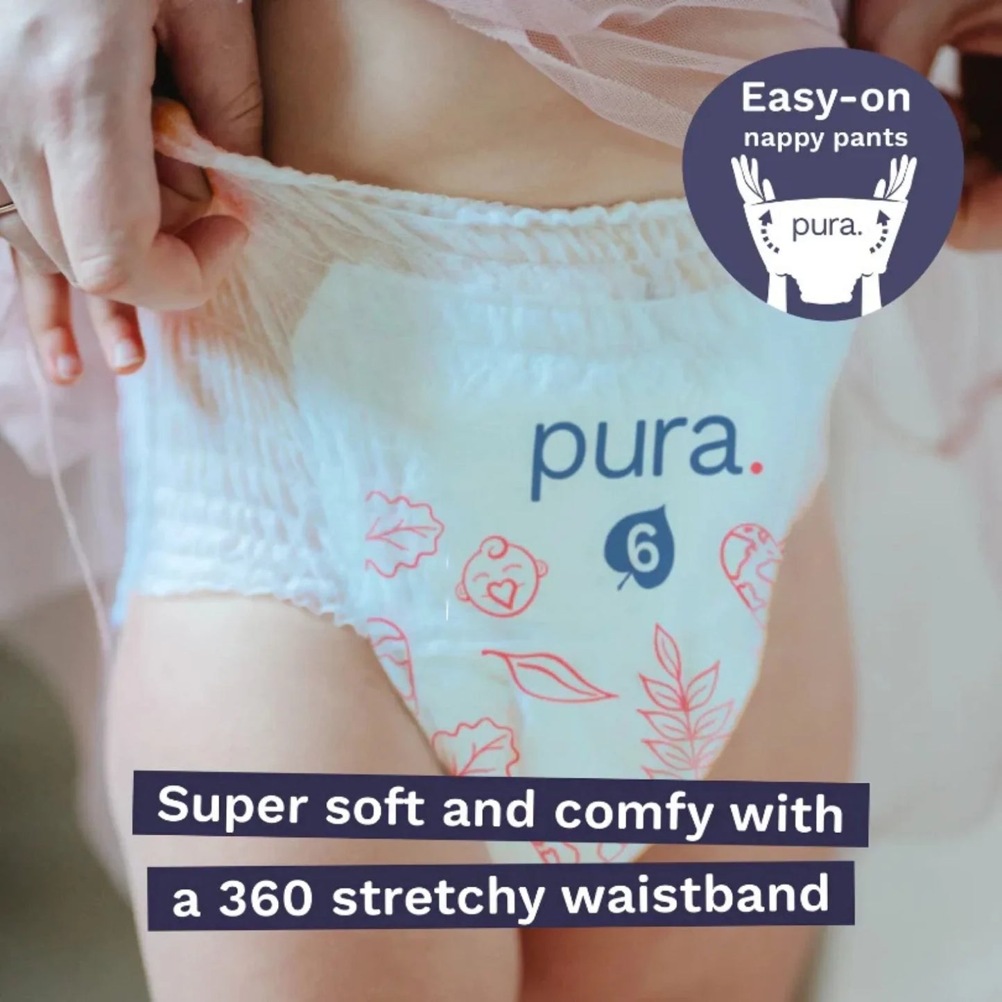 Pura Eco Nappy Pants Size 6 - 18 nappies