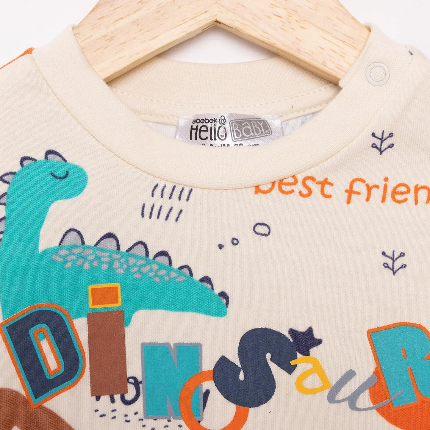 HelloBaby Baby Boy Sweatshirt Footless Bottom - Printed