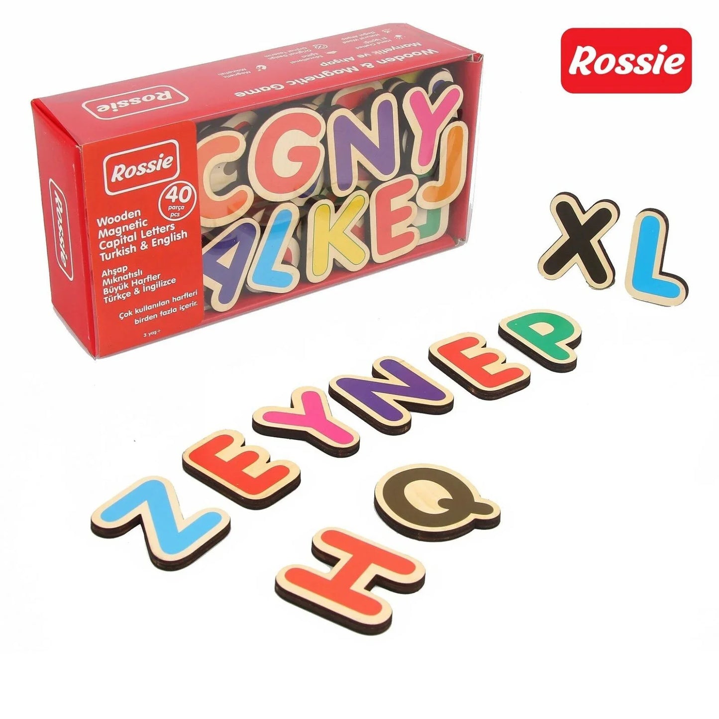 Rossie Magnetic Wooden Capital Letters