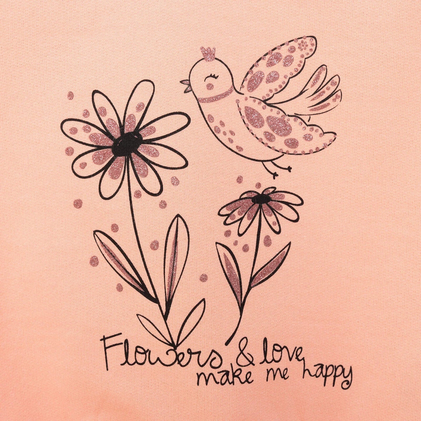 HelloBaby Baby Girl Flower Printed Sweatshirt - Pink