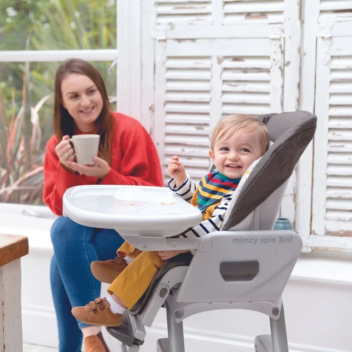 Joie Mimzy Spin 3-in-1 Highchair - Geometric Mountains