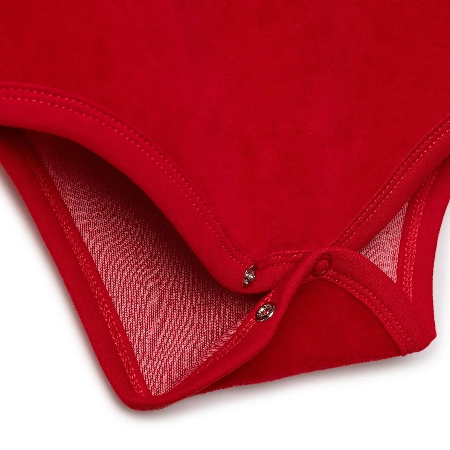 HelloBaby Girls Long Sleeve Bodysuit Christmas with Poppers Crew Neck Long Sleeve - Red