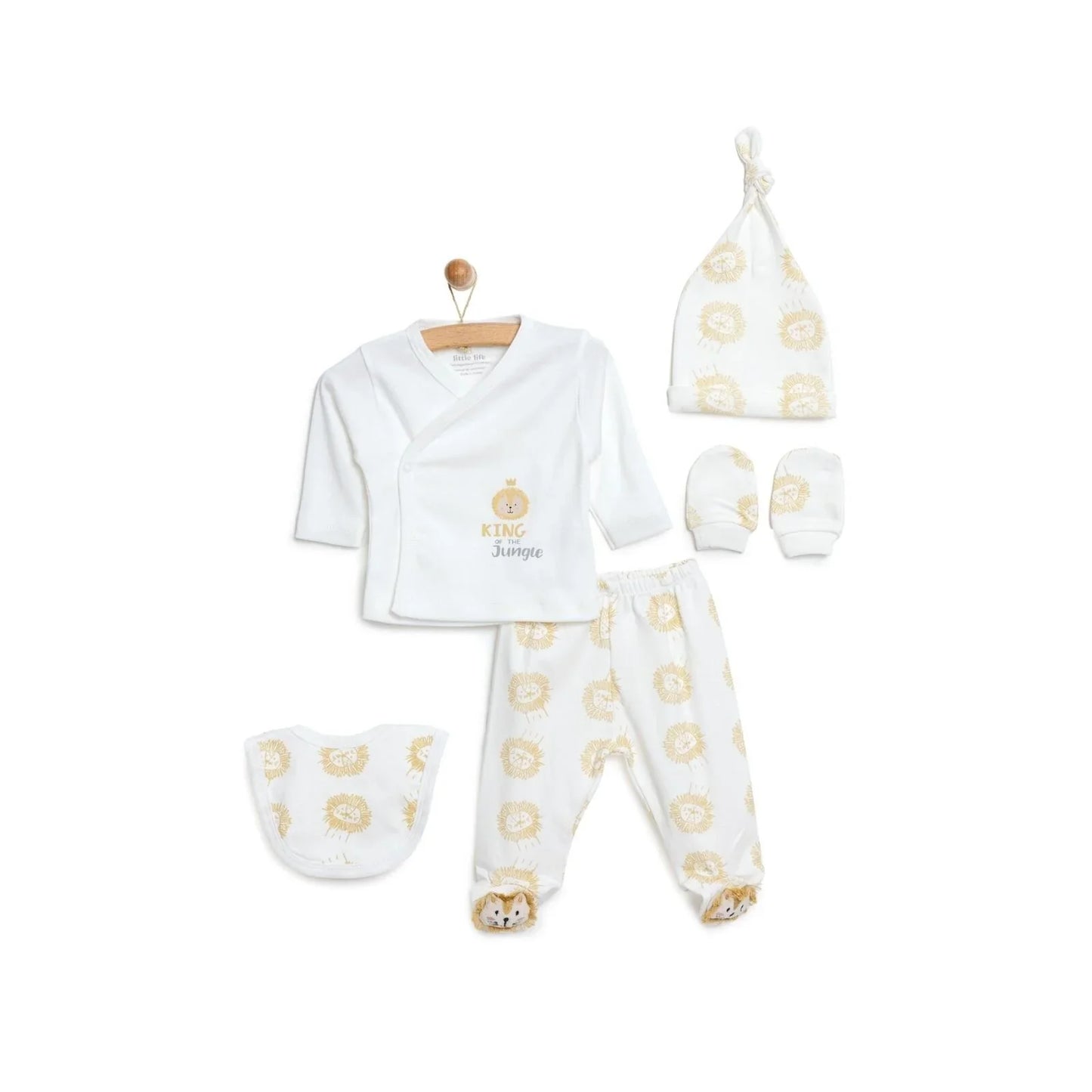 Little Life Boy Newborn Starter Set 5 pcs - Ecru