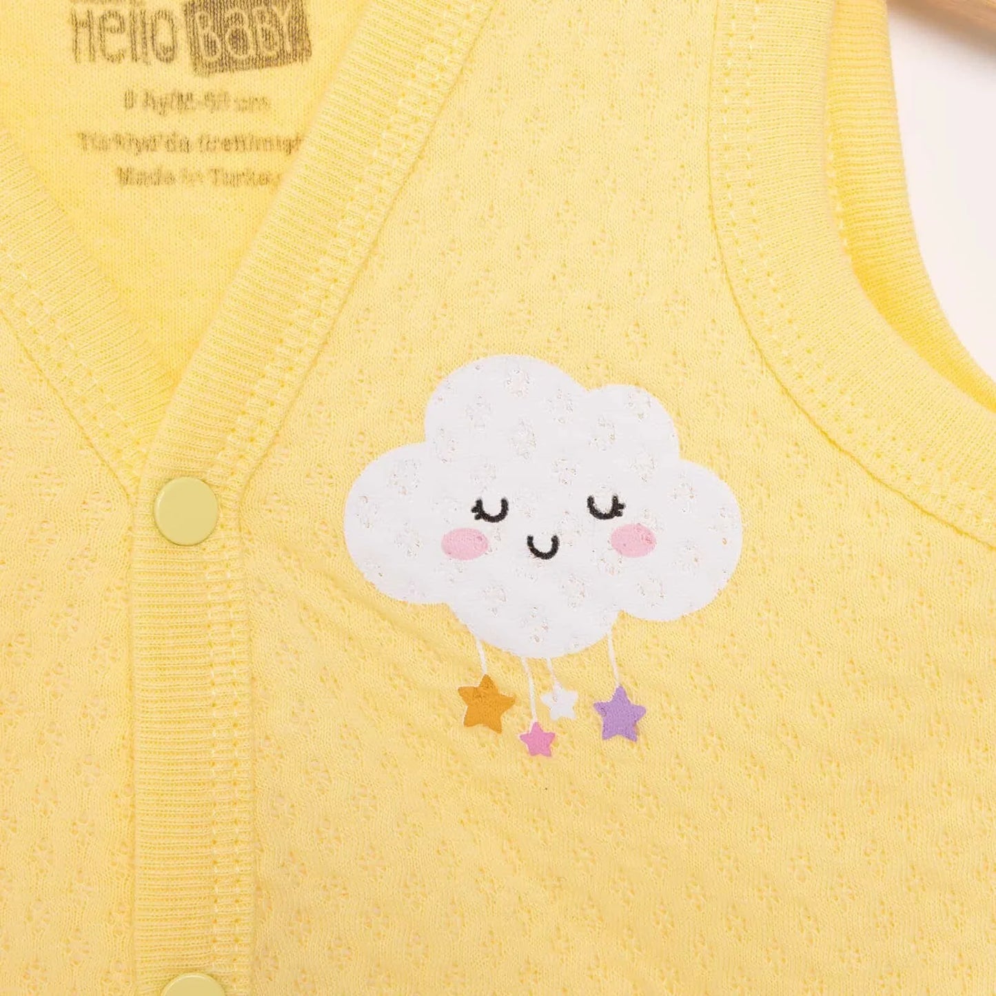 HelloBaby Quilted Vest - Light Yellow