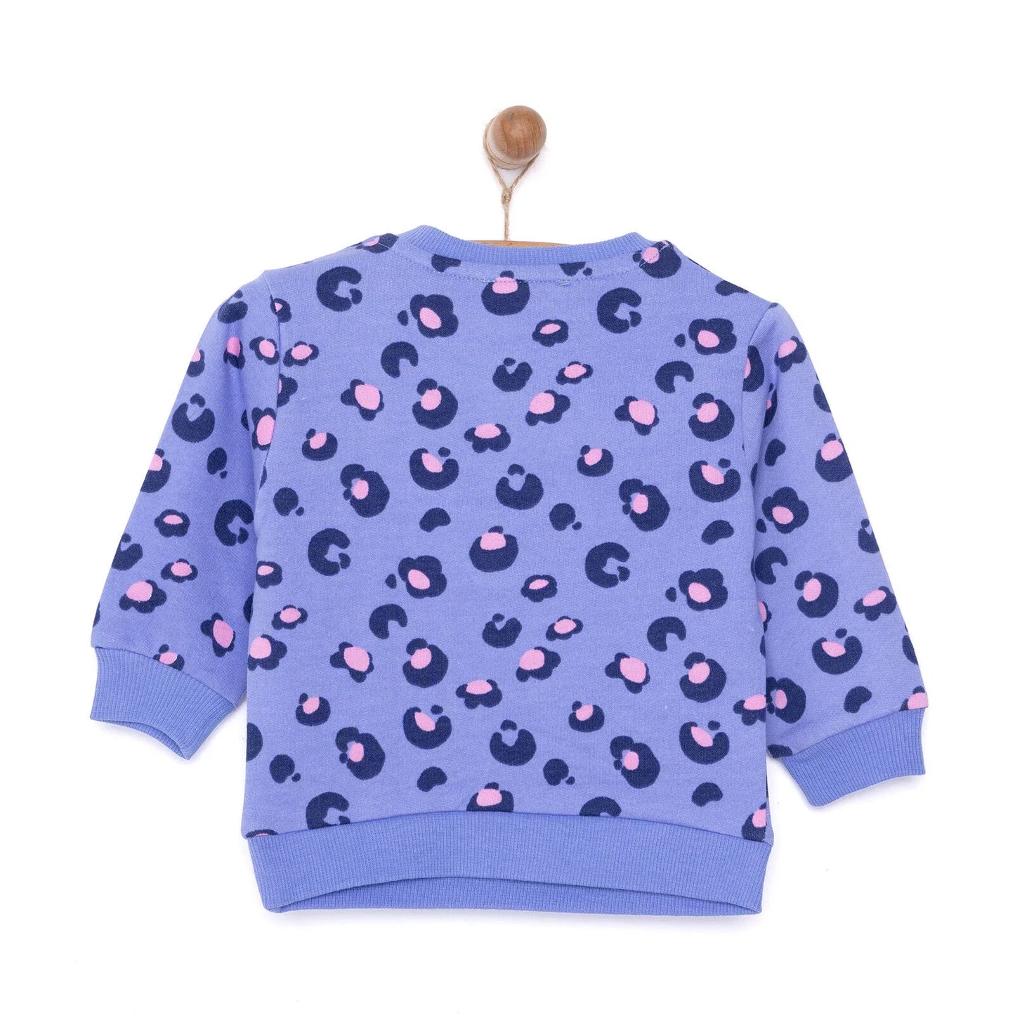 HelloBaby Basic Low Raised Leopar Printed Sweatshirt - Printed