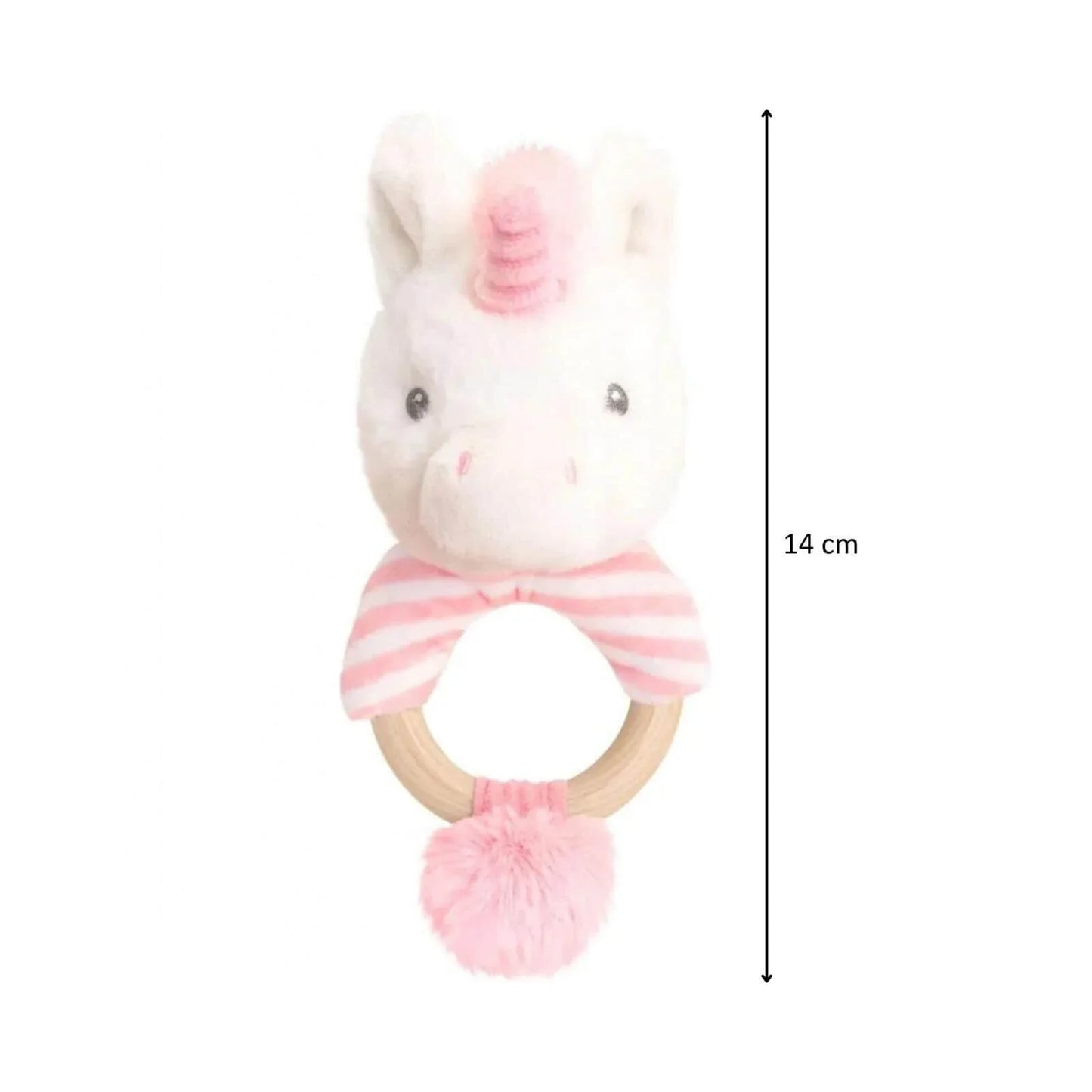 Keeleco Twinkle Unicorn Ring Rattle 14cm