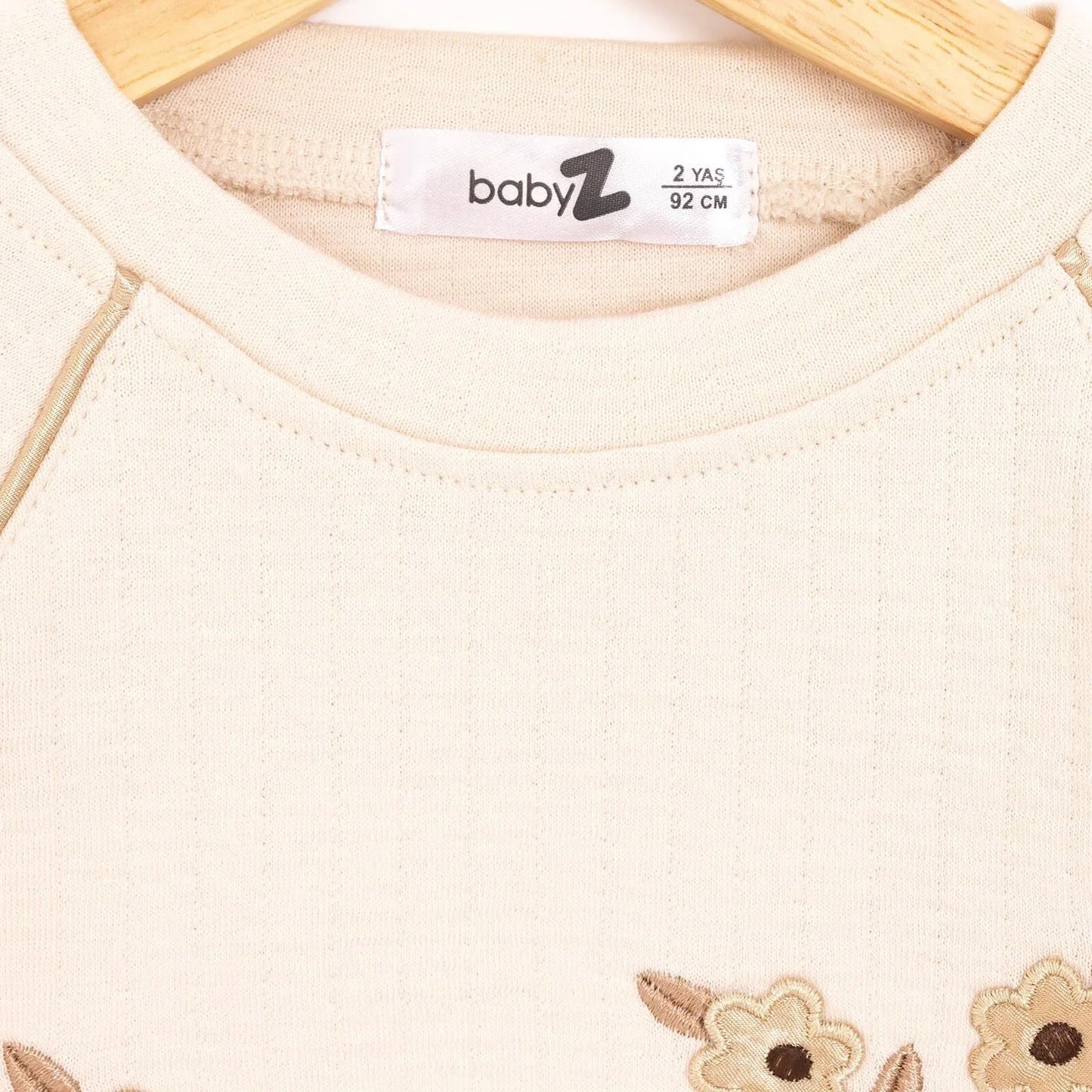 BabyZ Pretty Girl Girl Sweatshirt-Pants - Beige