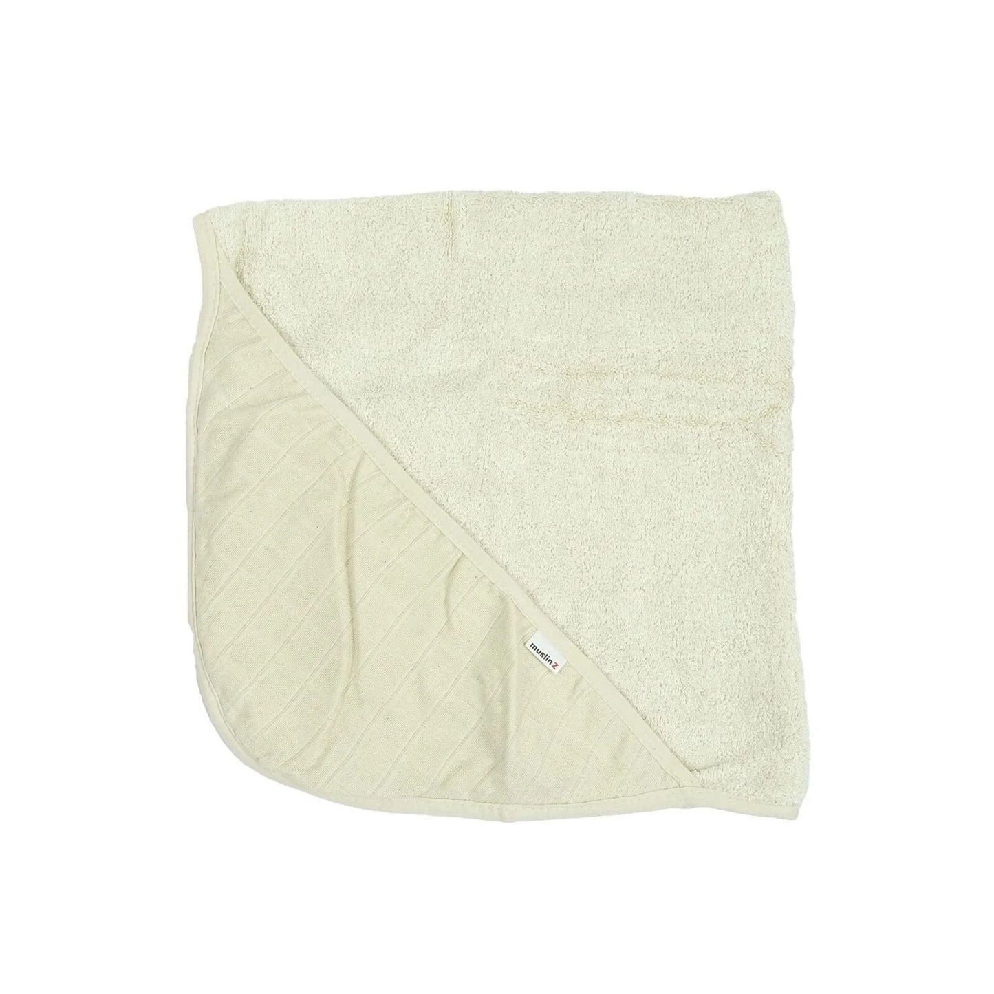 MuslinZ Hooded Towel 75x75cm - Unbleached