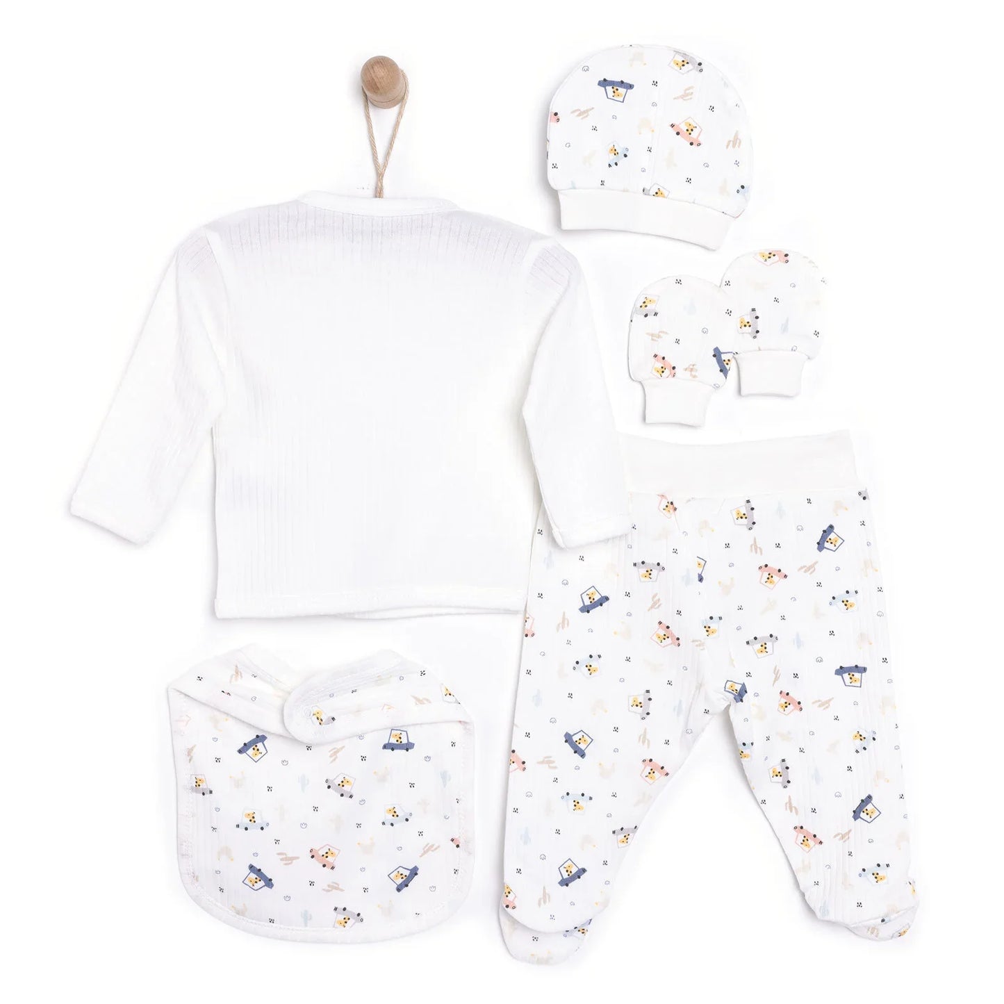 Tiffany Baby Boy Clothes Hanger 5 pcs - Ecru