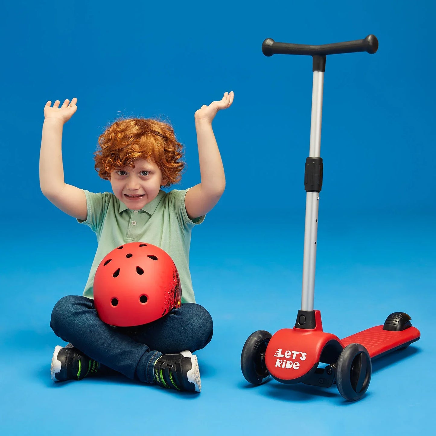 Let's Be Child Let's Ride 3 Wheels Scooter - Red