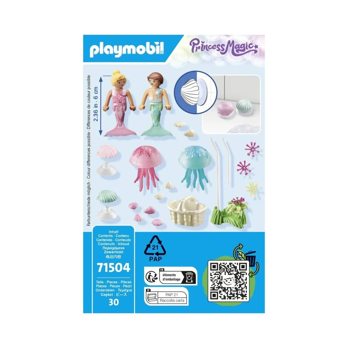 Playmobil Princess Magic 71504 Mermaid Children with Jellyfish