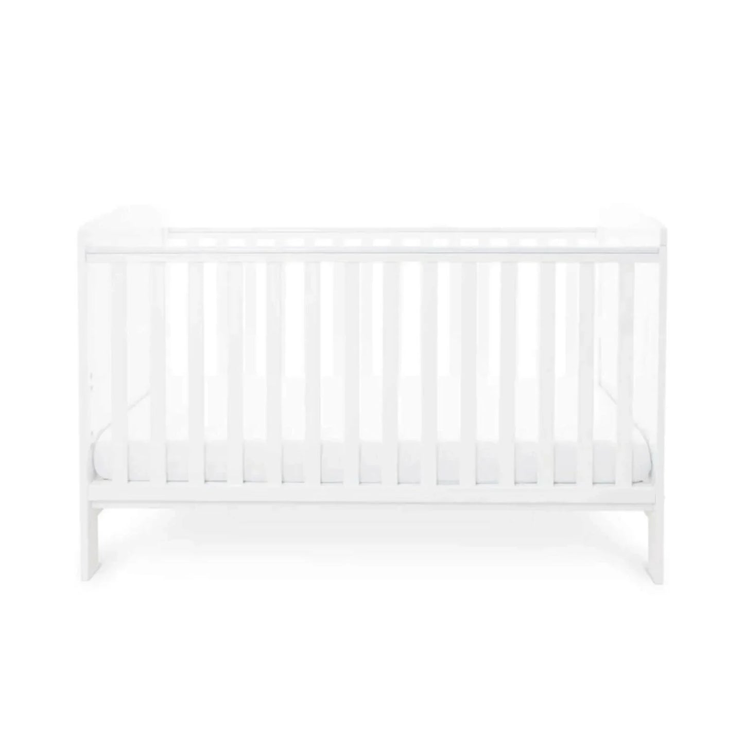 Ickle Bubba Coleby Classic Cot Bed White - Premium Pocket Sprung Mattress